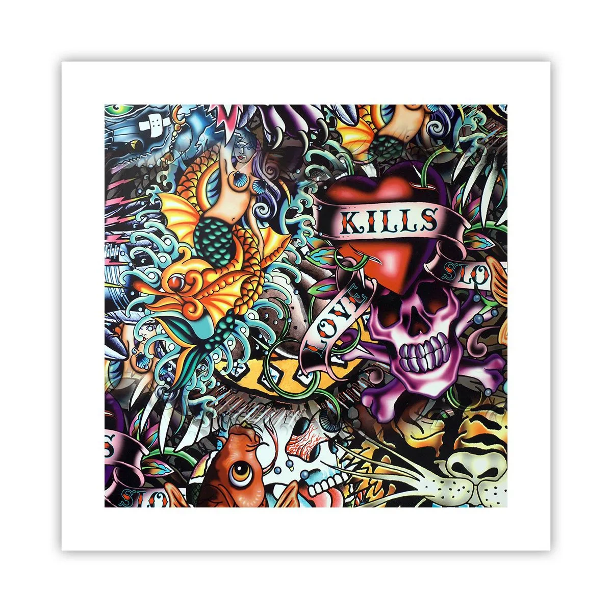 Poster - Dream of a Tattoo Artist - 40x40 cm