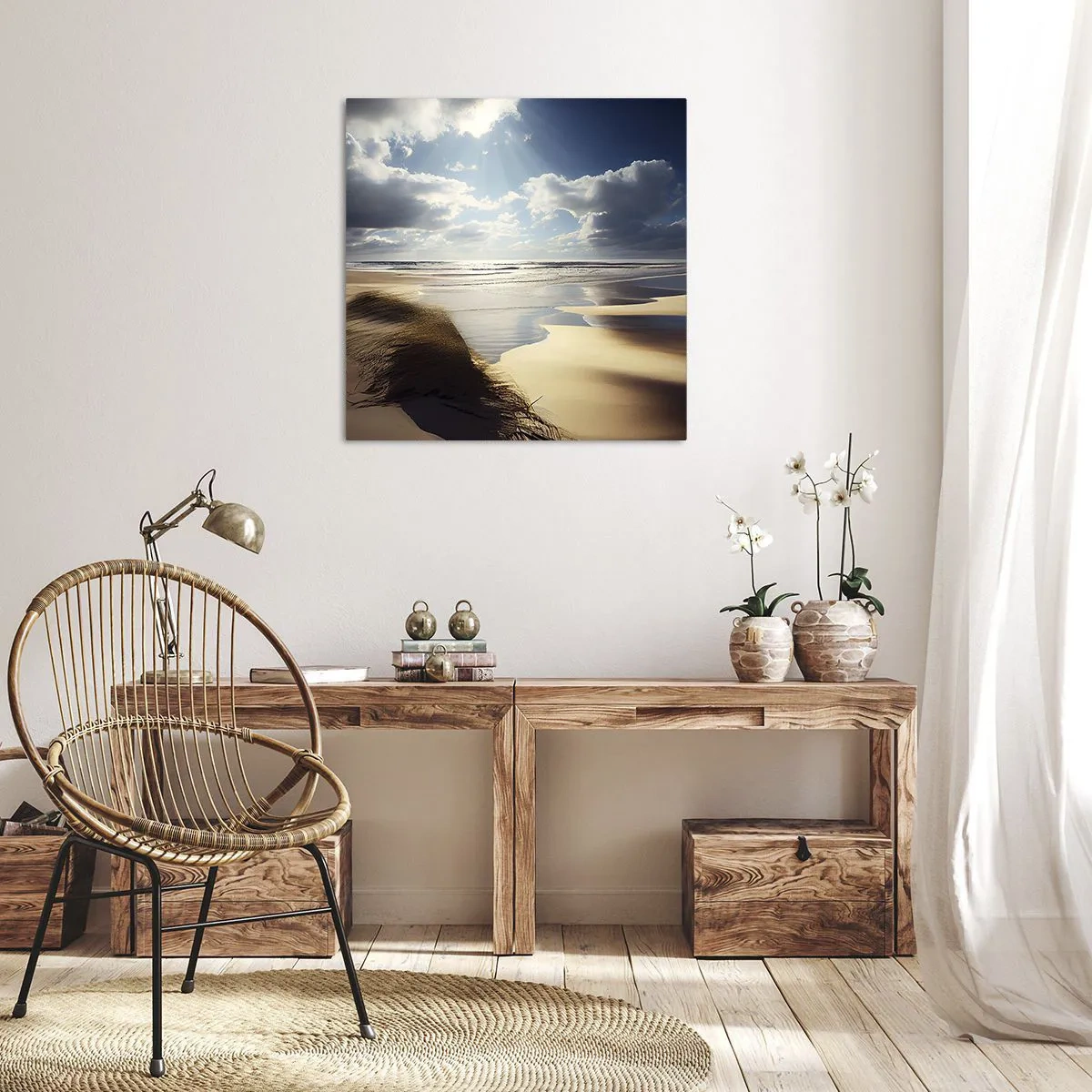 Canvas picture - Beach, Wild Beach - 40x40 cm