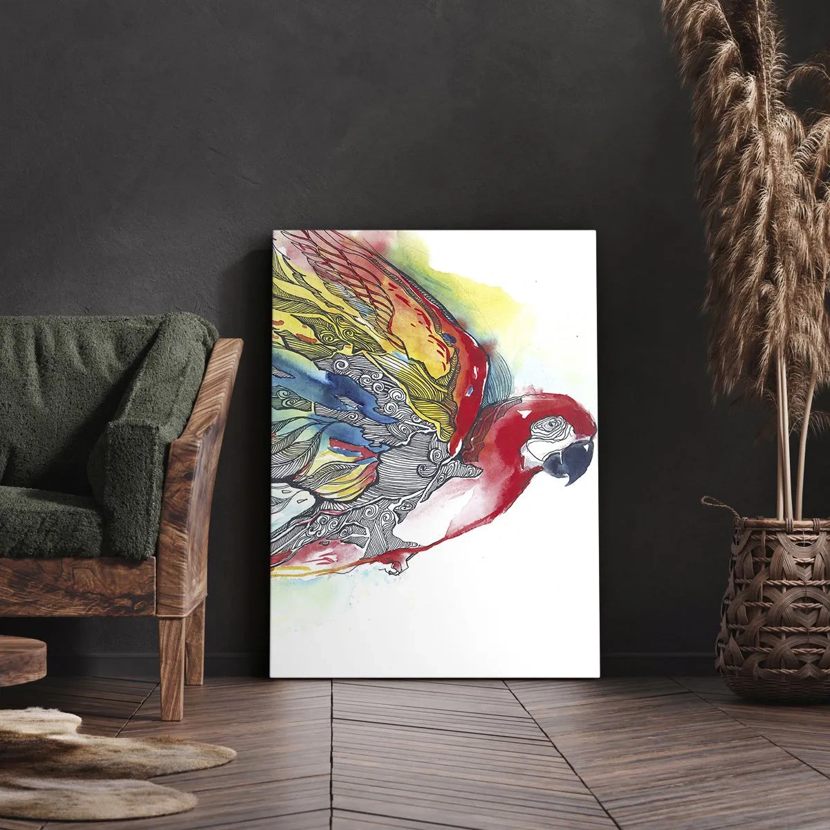 Canvas picture - Live Colourfully - 70x100 cm