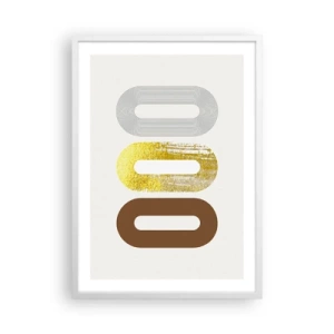 Poster in white frmae - Ooo! - 50x70 cm