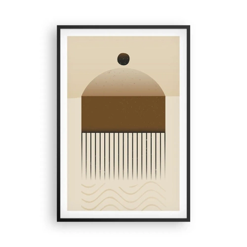 Poster in black frame - Different States - 61x91 cm