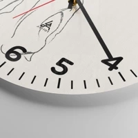 Clock face with numbers