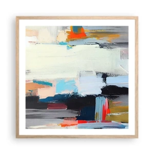 Poster in light oak frame - Is There a Method? - 60x60 cm