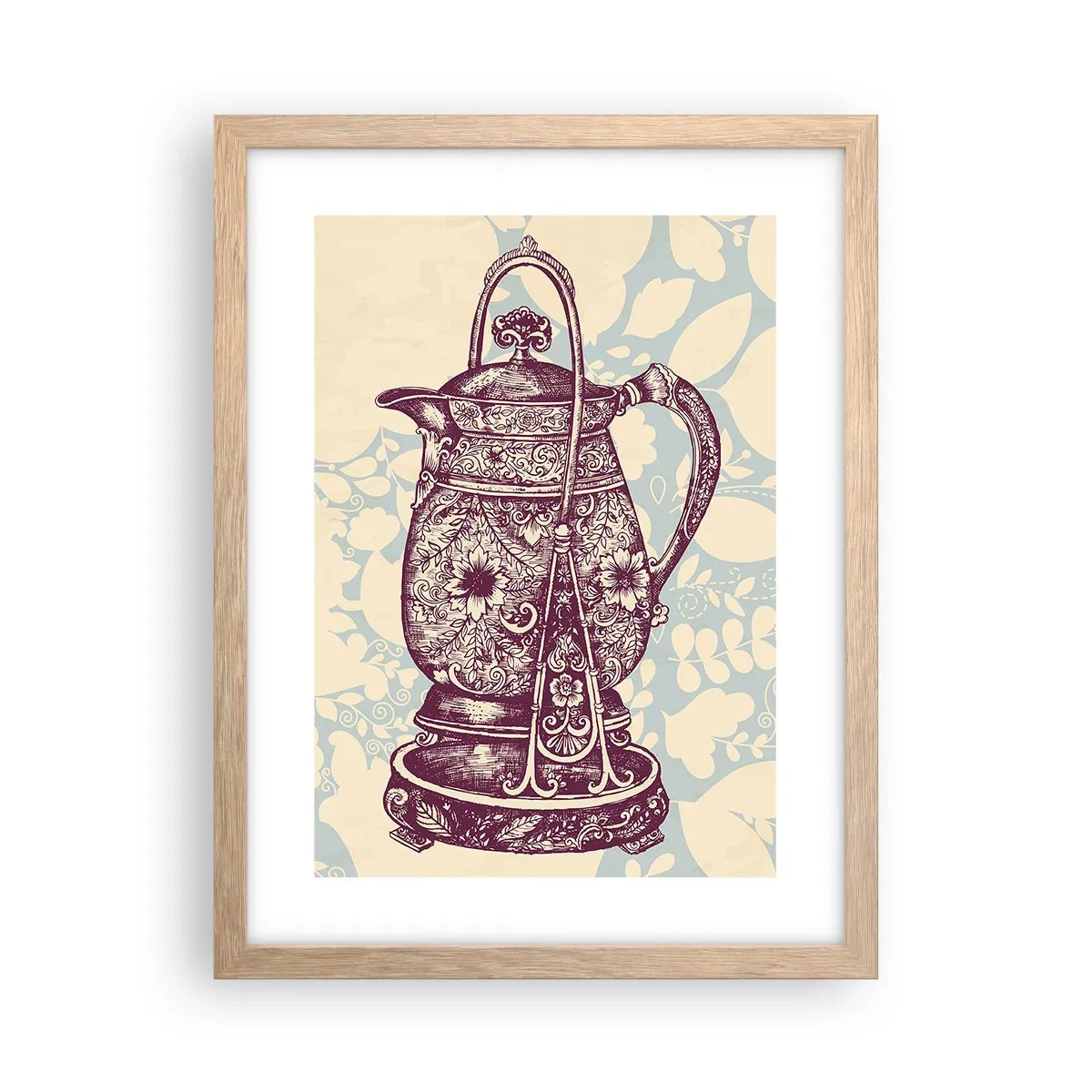 Poster in light oak frame - Beauty of Ordinary Life - 30x40 cm