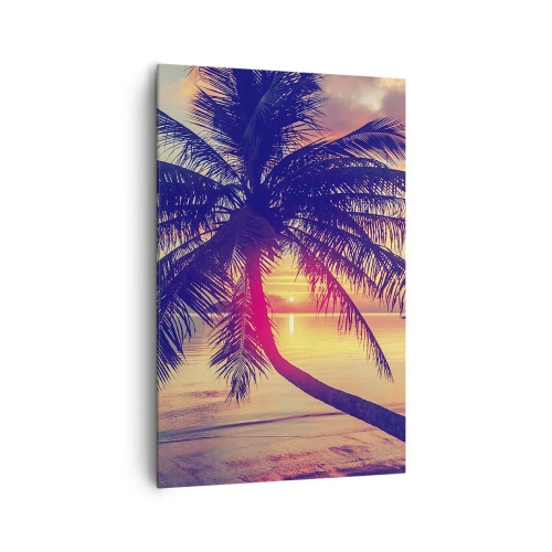 Canvas picture - Evening under the Palm Trees - 80x120 cm