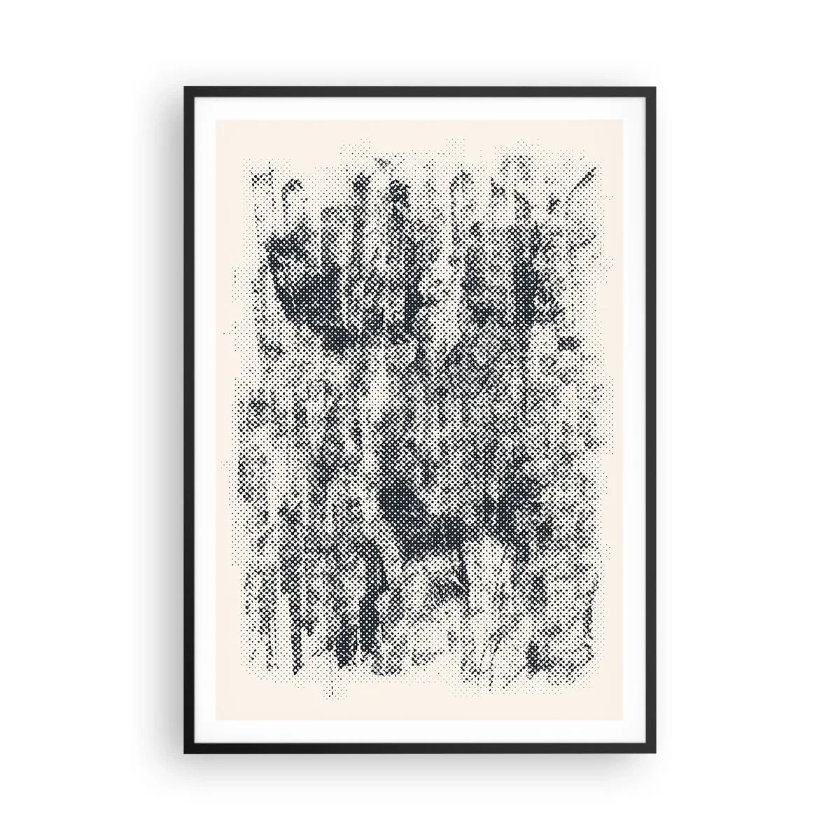 Poster in black frame - Foggy Composition - 70x100 cm