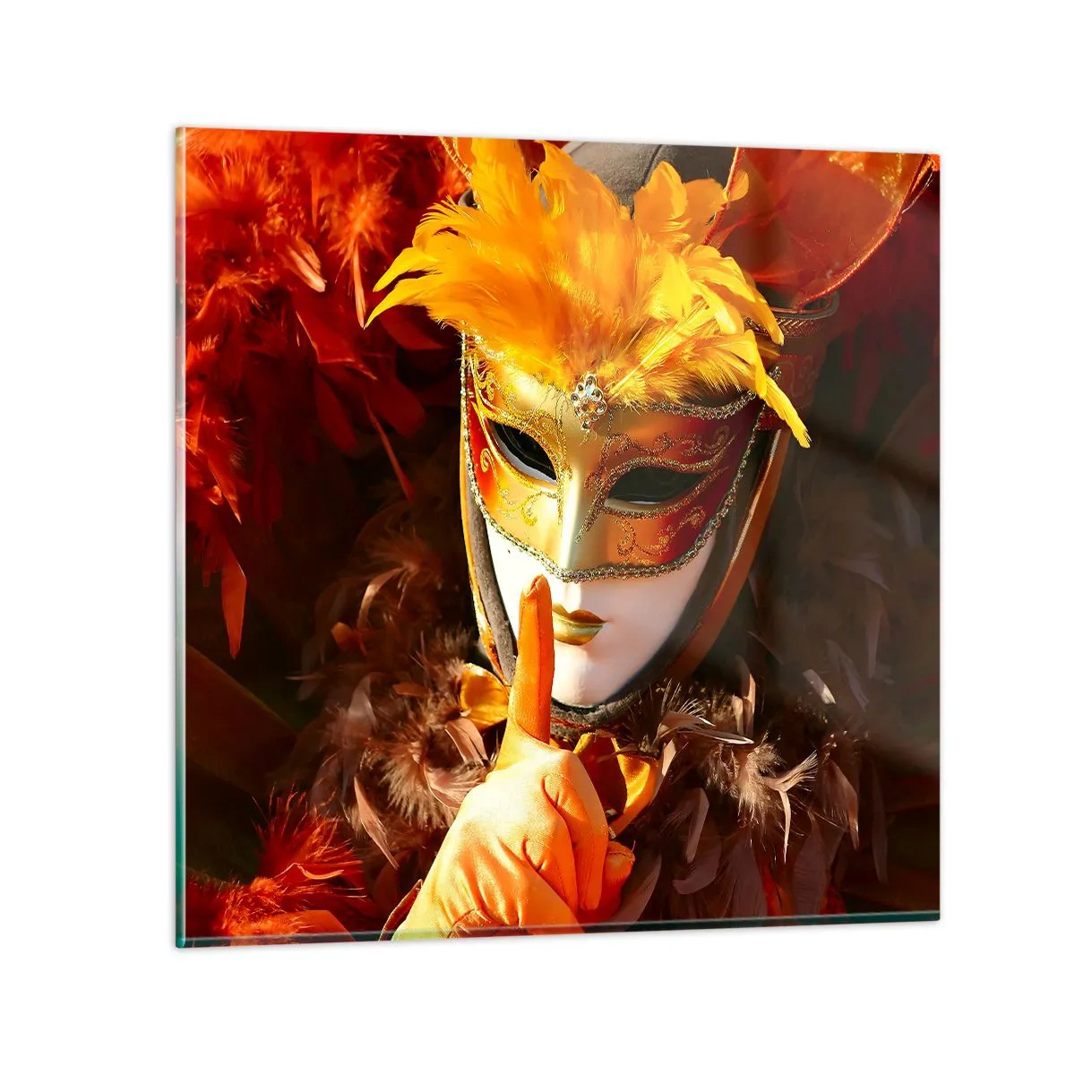 Glass picture - Secret Is Part of the Game - 30x30 cm