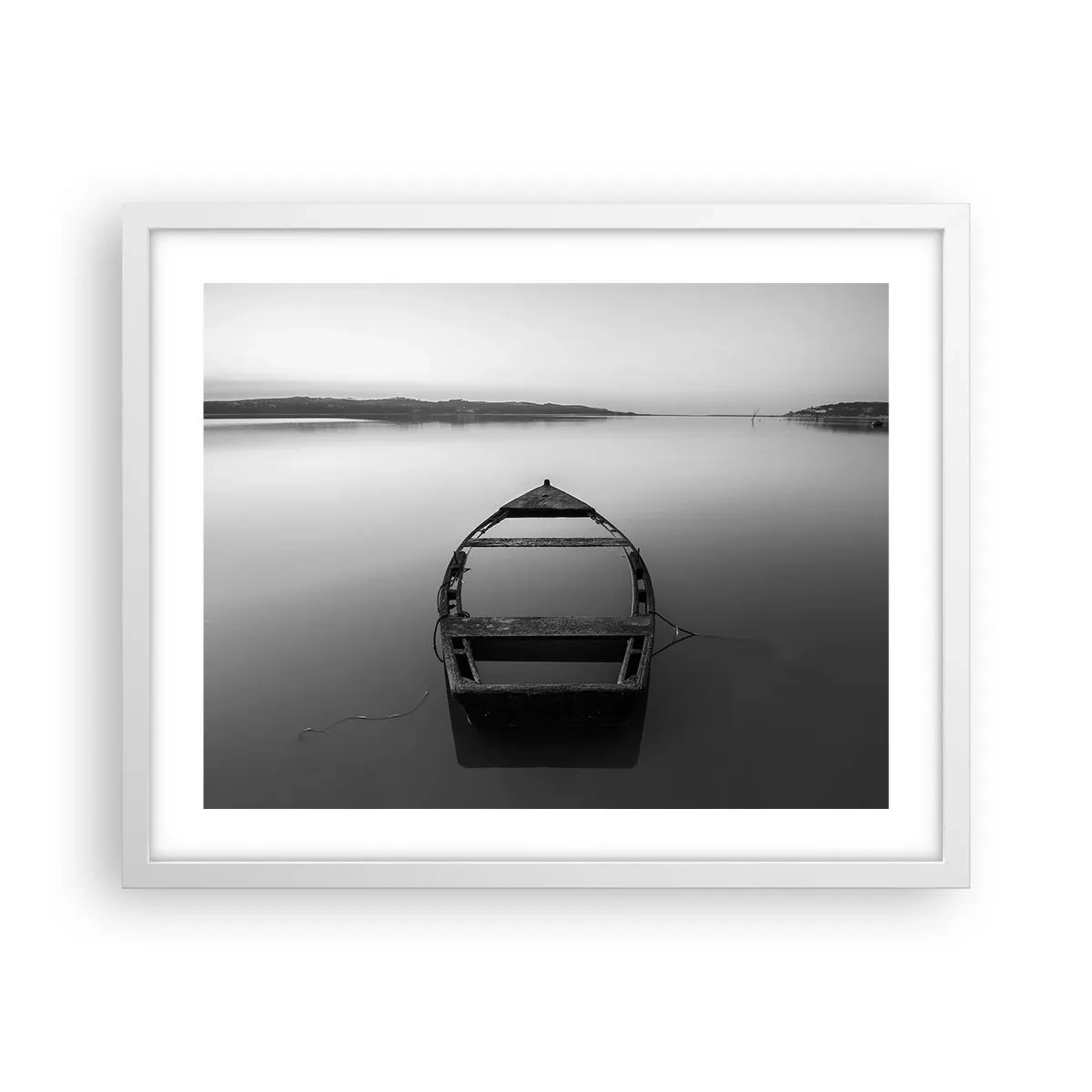 Poster in white frmae - Longing and Melancholy - 50x40 cm