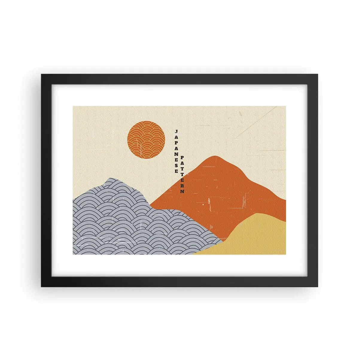 Poster in black frame - In the Japanese Spirit - 40x30 cm