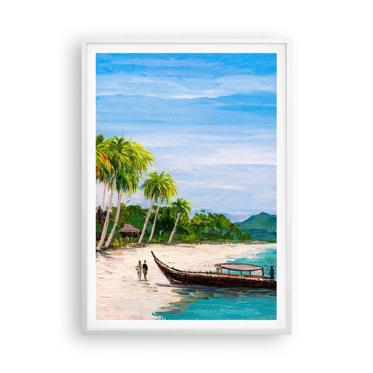 Poster in white frmae - Exotic Dream - 70x100 cm
