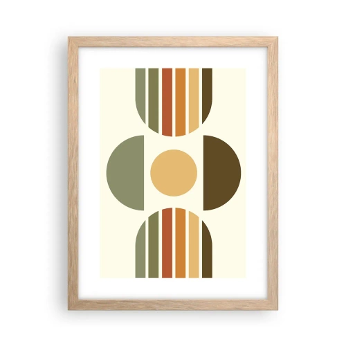 Poster in light oak frame - In the Colours of Soli - 30x40 cm