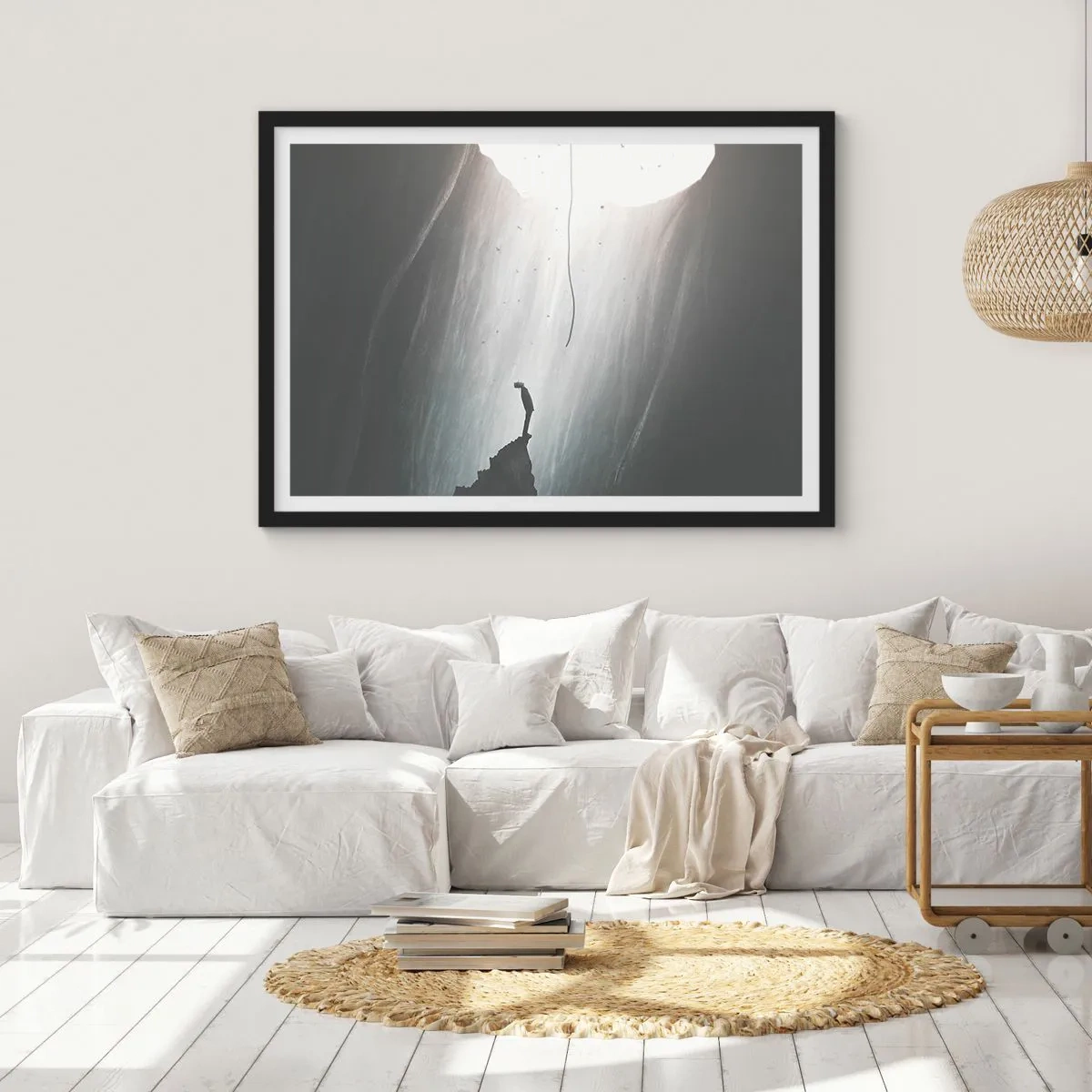 Poster in black frame - There Is Always Some Way Out - 70x50 cm