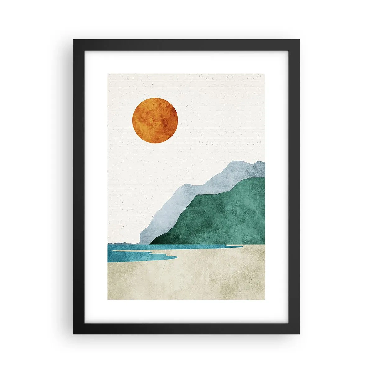 Poster in black frame - Proper Landscape - 30x40 cm