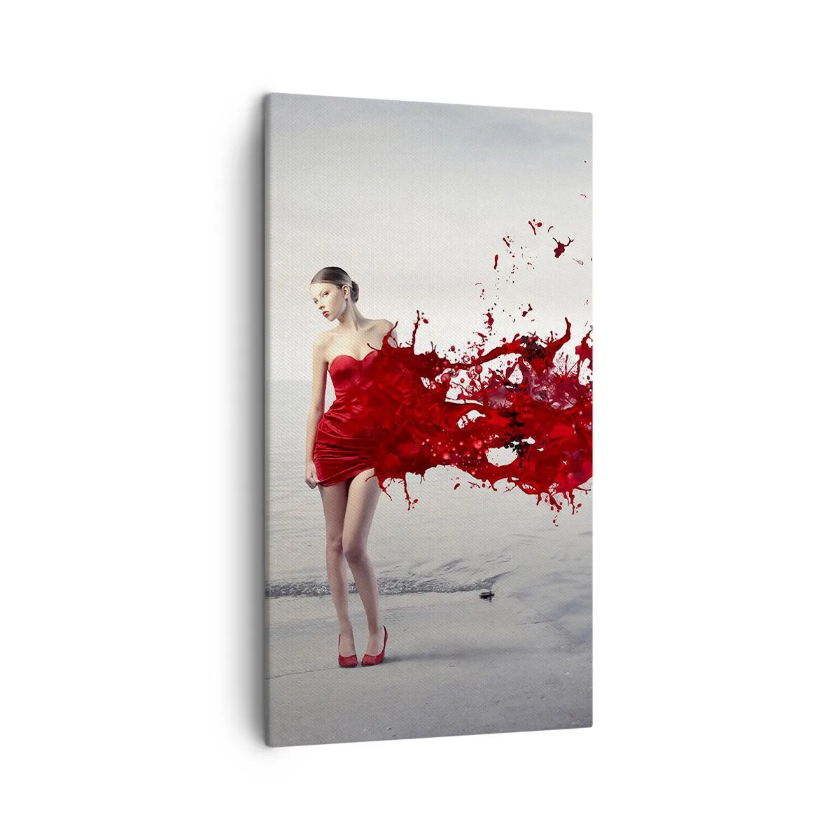 Canvas picture - Passionate Like a Scarlet - 45x80 cm