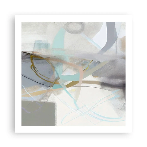 Poster - Foggy Abstract - 60x60 cm