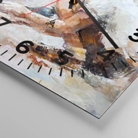 Clock face with numbers