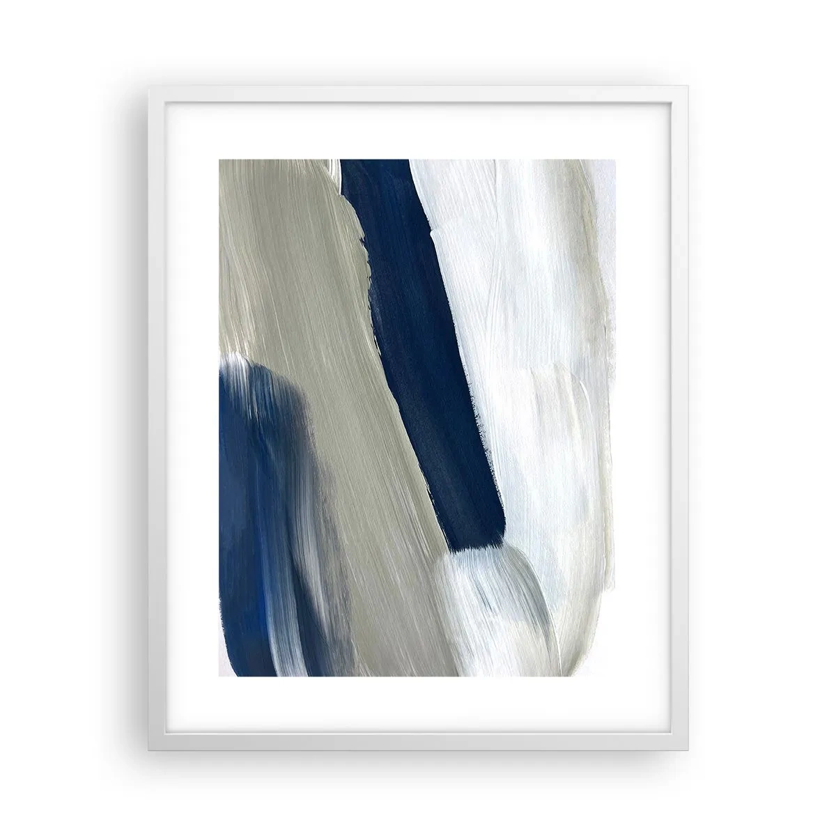 Poster in white frmae - Encounter with White - 40x50 cm