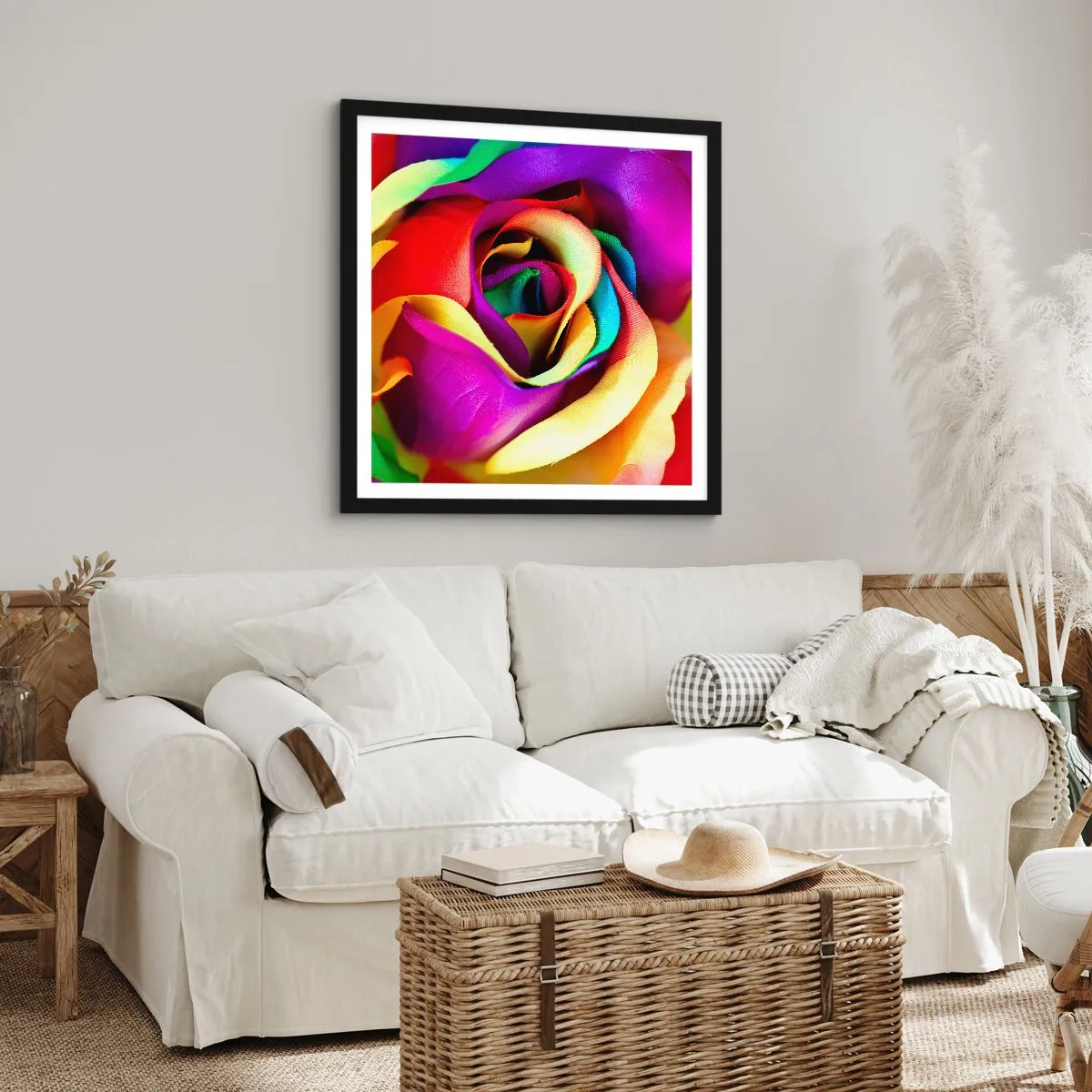 Poster in black frame - It's Impossible - 30x30 cm