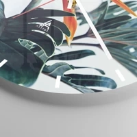 Clock face with lines