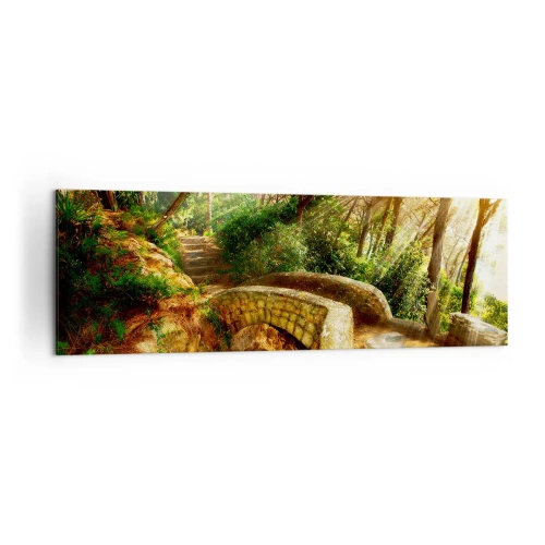 Canvas picture - From the Bridge to Enchanted Forest - 160x50 cm