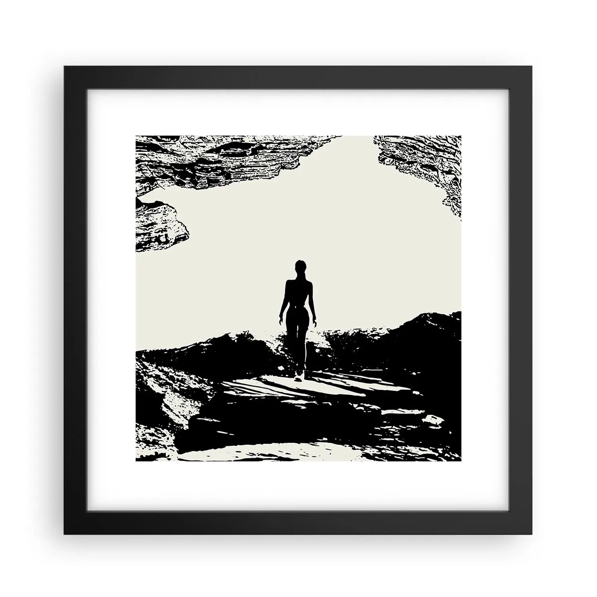 Poster in black frame - New Look - 30x30 cm