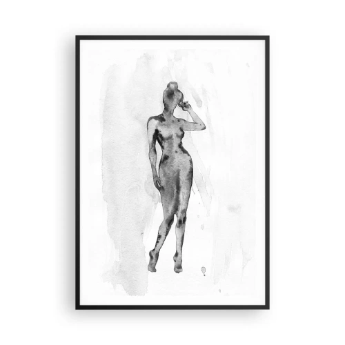 Poster in black frame - Study of Ideal of Feminity - 70x100 cm