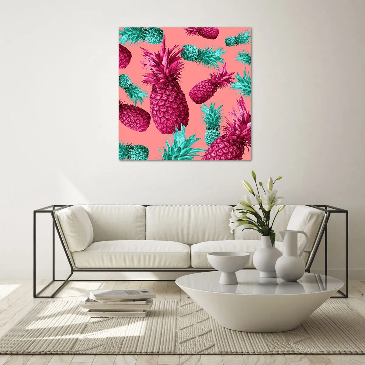 Glass picture - Freedom is Sweet - 60x60 cm