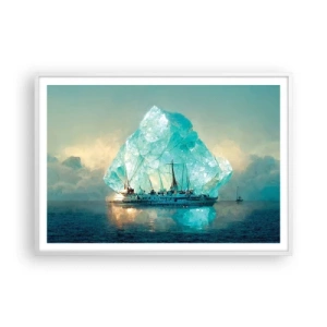 Poster in white frmae - Arctic Diamond - 100x70 cm