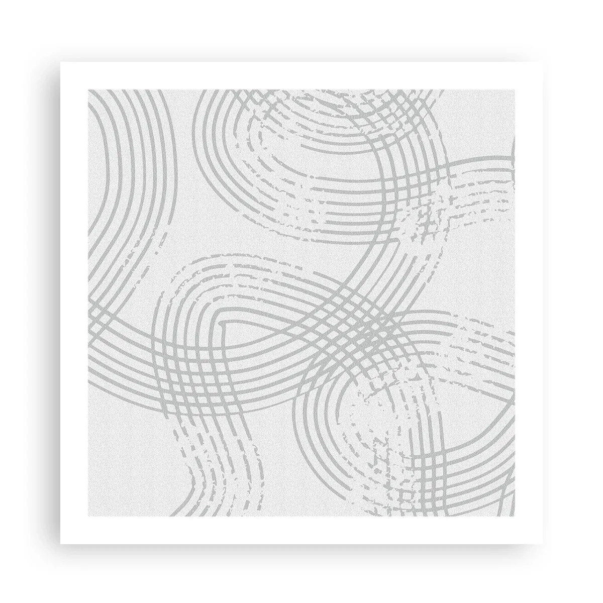 Poster - No Straight Line - 60x60 cm