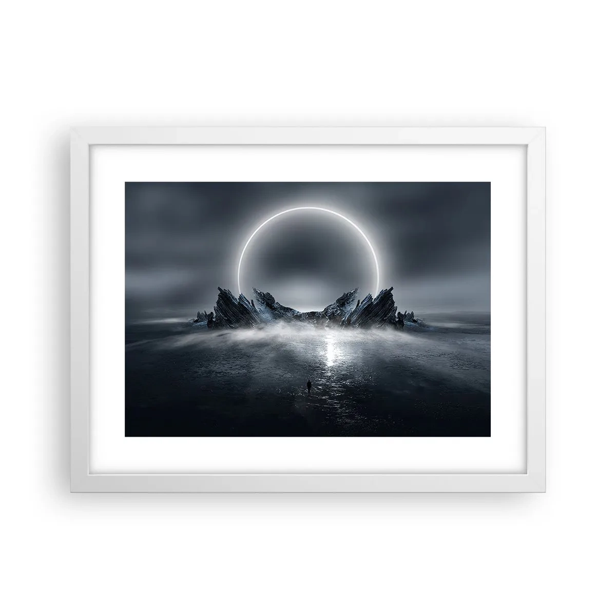 Poster in white frmae - The End of a Story - 40x30 cm