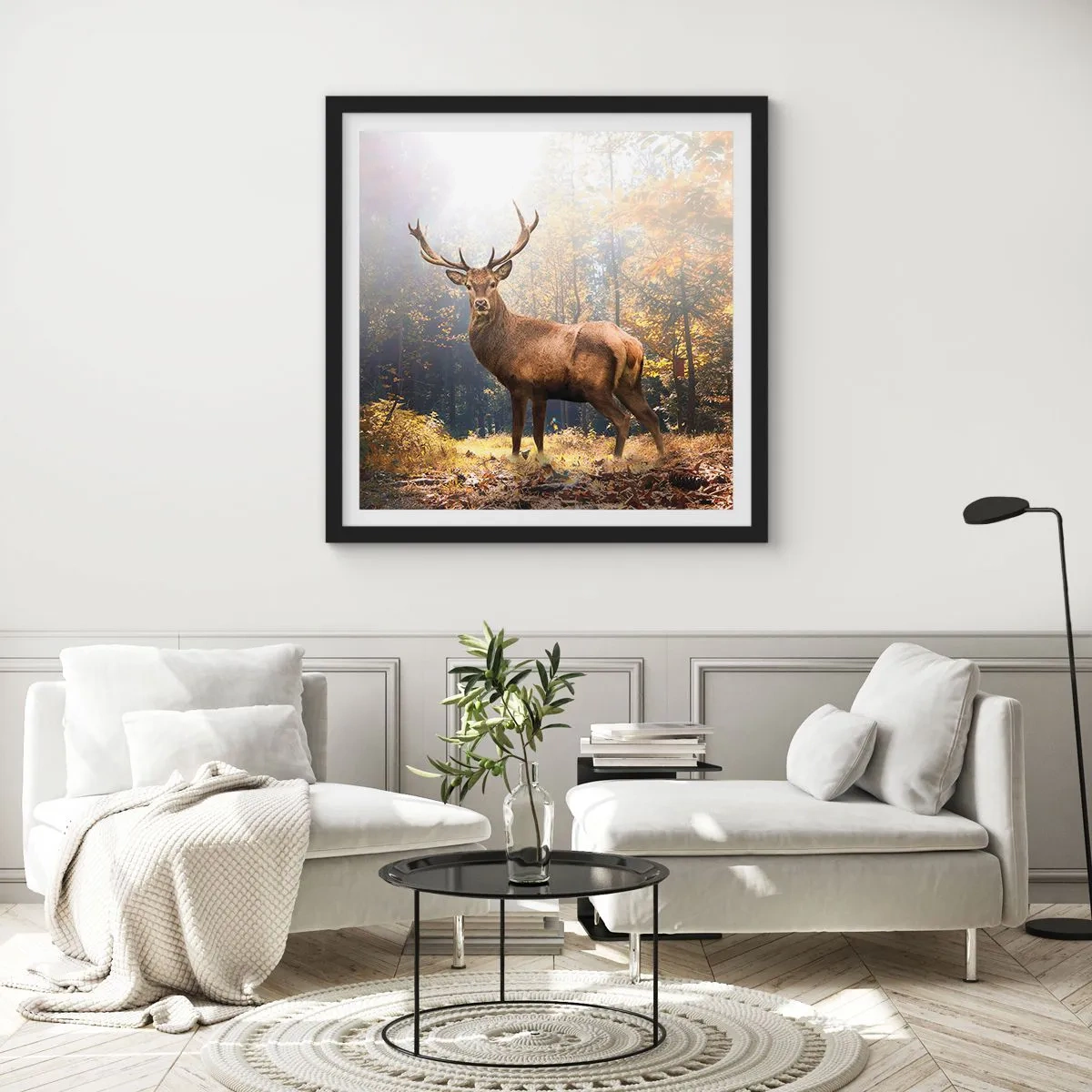 Poster in black frame - In Full Majesty - 50x50 cm