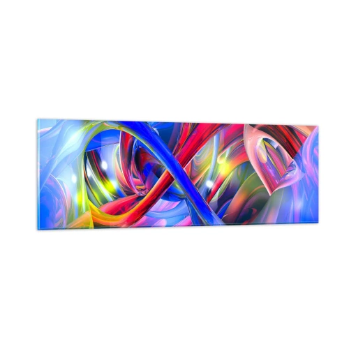 Glass picture - Dance of Colours - 90x30 cm
