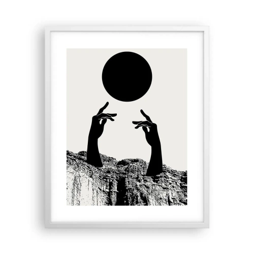 Poster in white frmae - Surrealistic Composition: Sun and the Rest - 40x50 cm