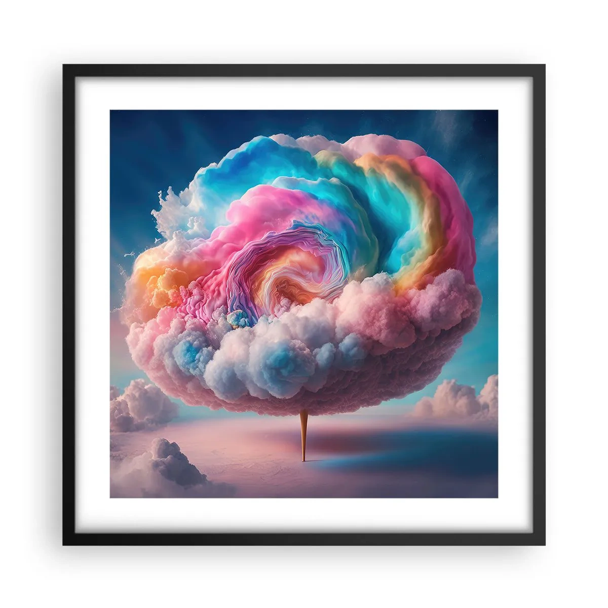 Poster in black frame - Dream of a Funfair - 50x50 cm