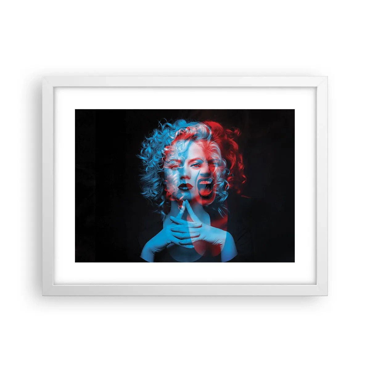 Poster in white frmae - Alter Ego - 40x30 cm