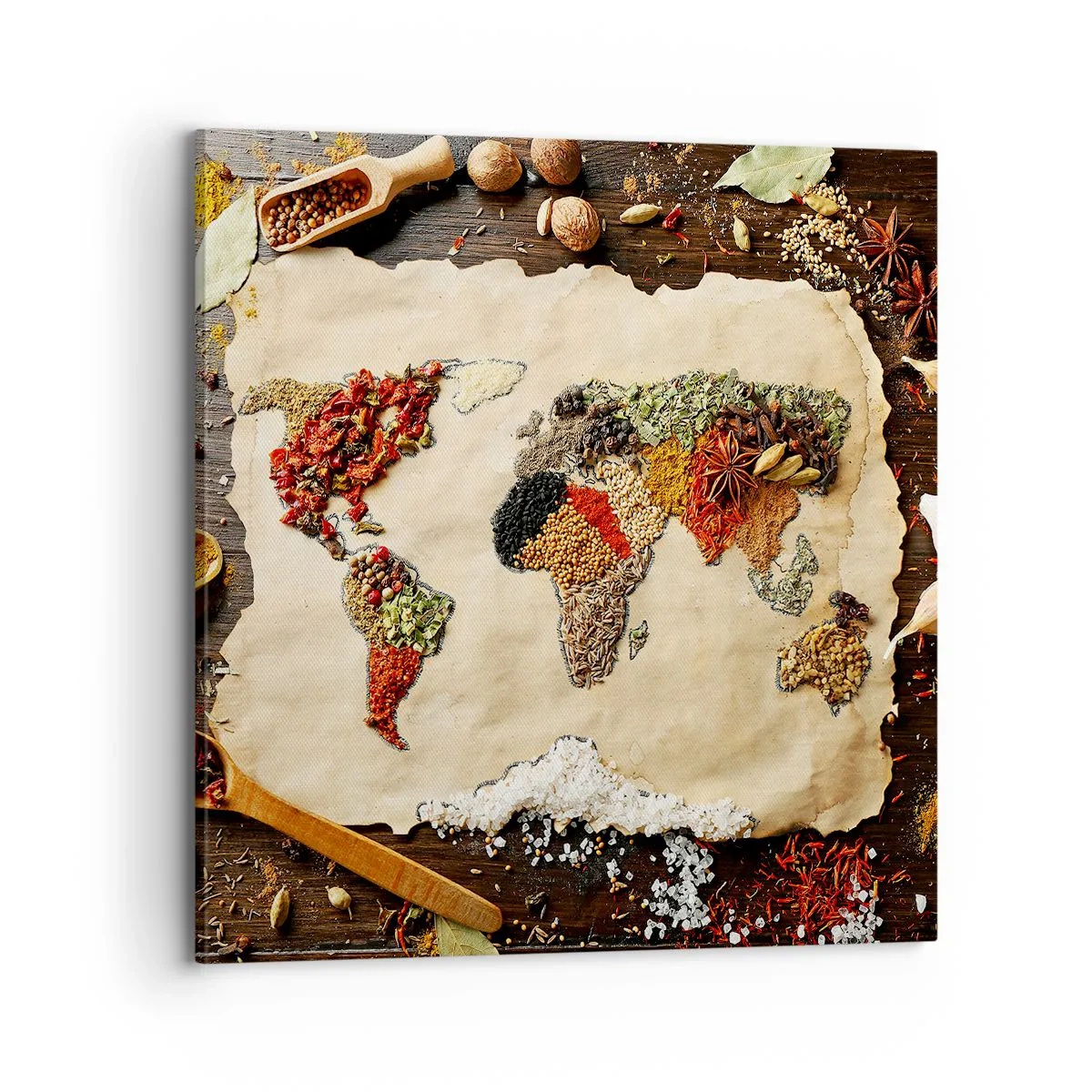 Canvas picture - All Flavours of the World - 70x70 cm