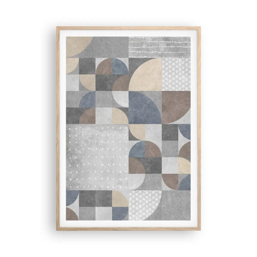 Poster in light oak frame - Ceramic Fantasy - 70x100 cm