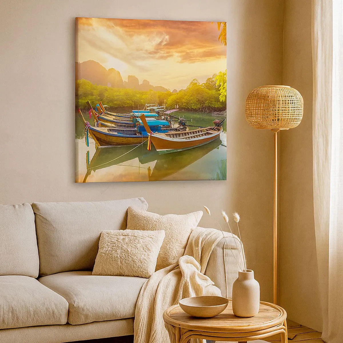 Canvas picture - At the Start of a Busy Day - 30x30 cm