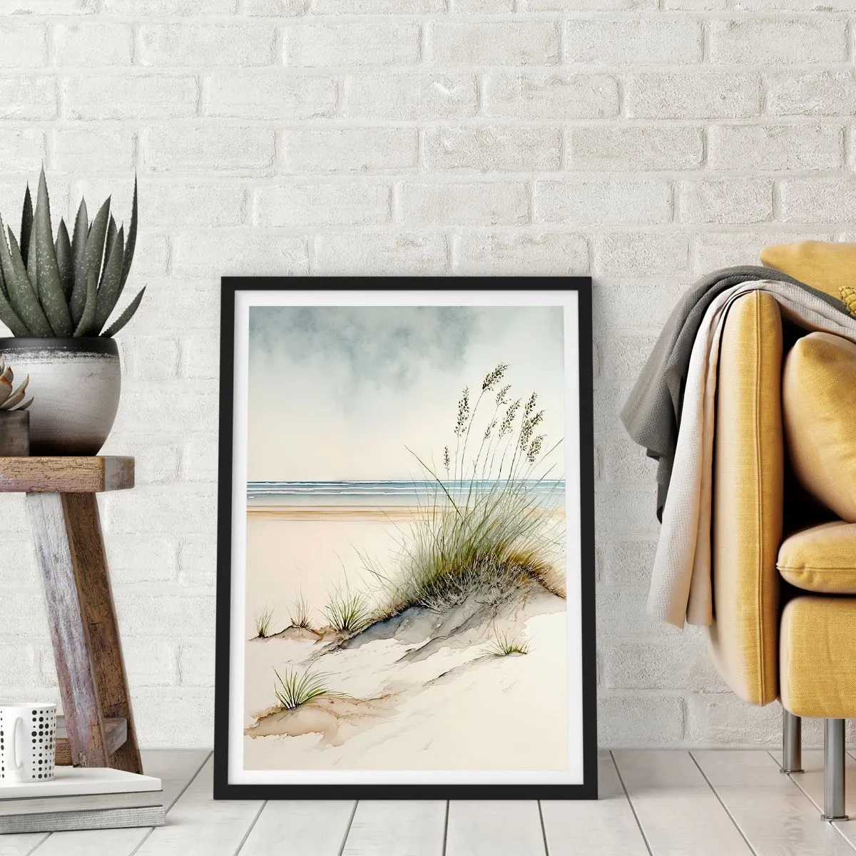 Poster in black frame - Pampered by the Wind - 70x100 cm