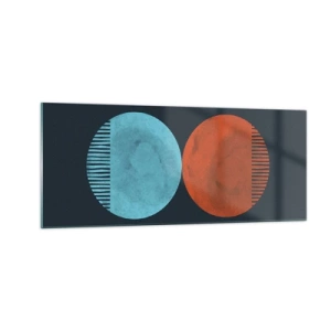 Glass picture - Only Geometry? - 100x40 cm