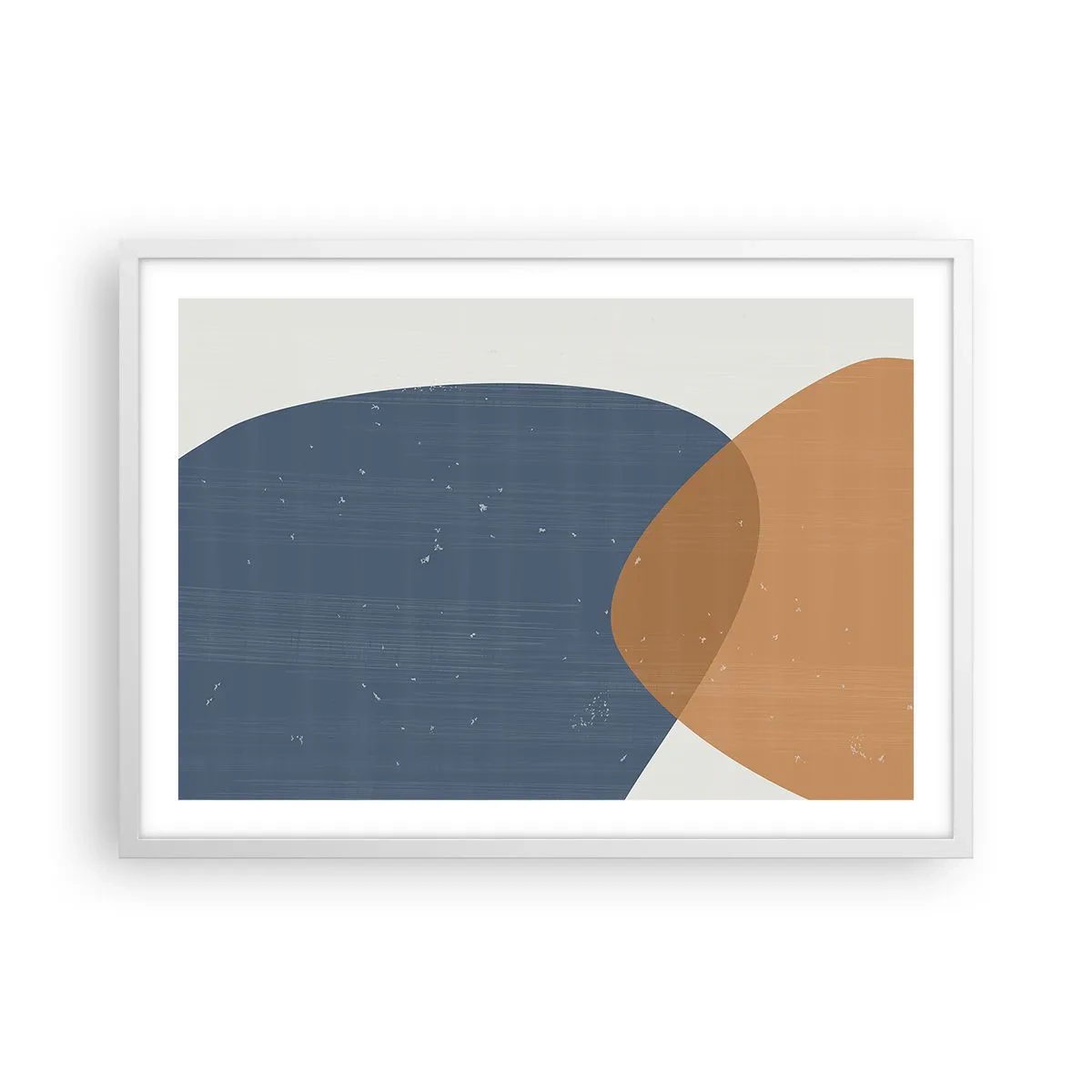 Poster in white frmae - Ovals and Intersections - 70x50 cm