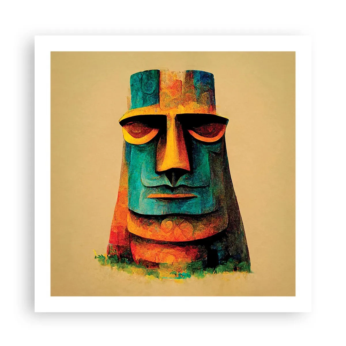 Poster - Statuesque but Friendly - 60x60 cm