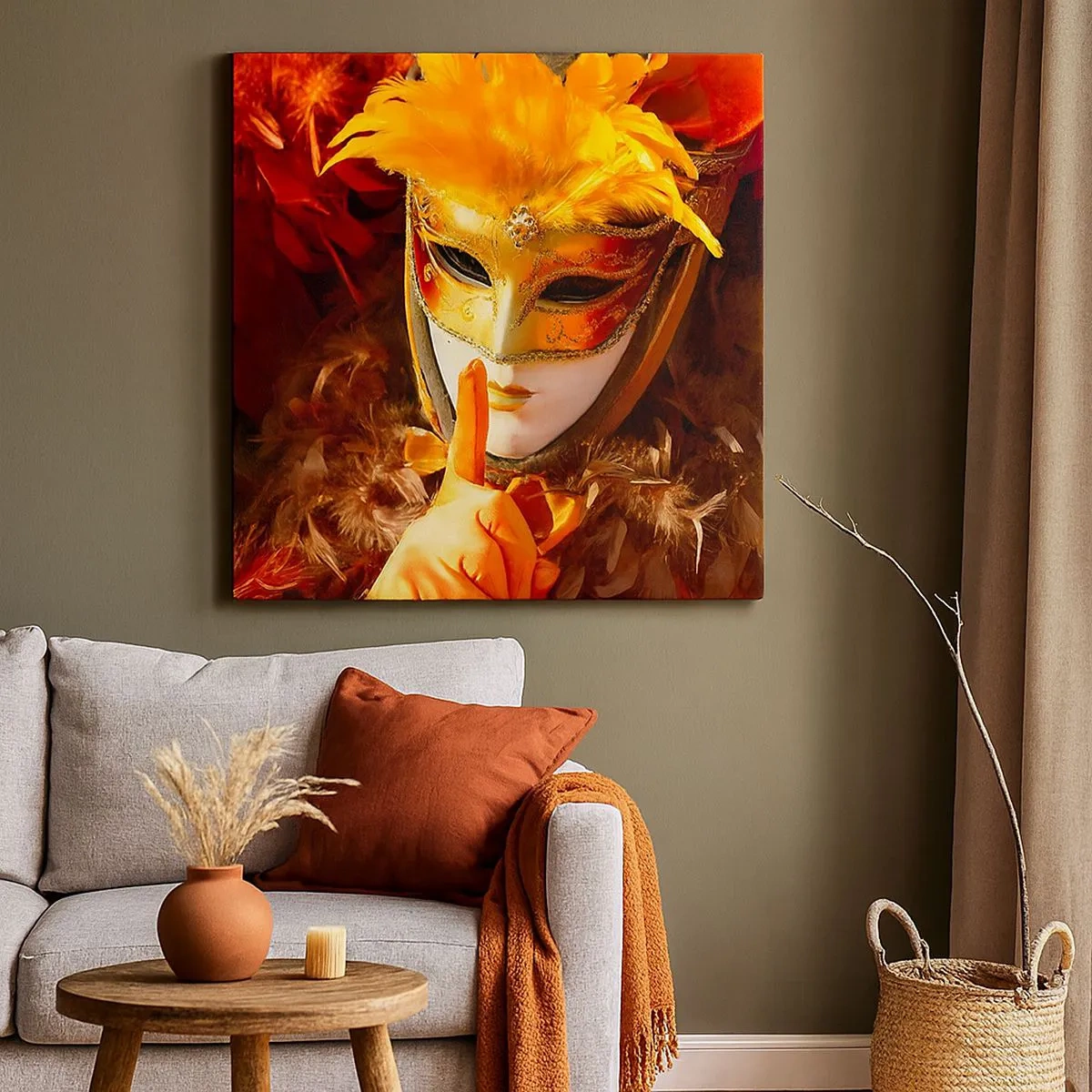 Canvas picture - Secret Is Part of the Game - 30x30 cm