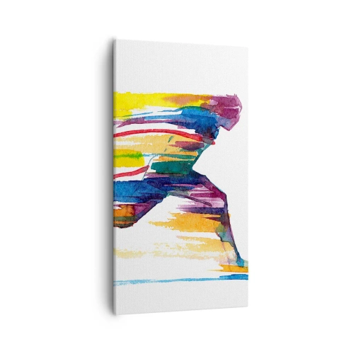 Canvas picture - Run across Rainbow - 55x100 cm