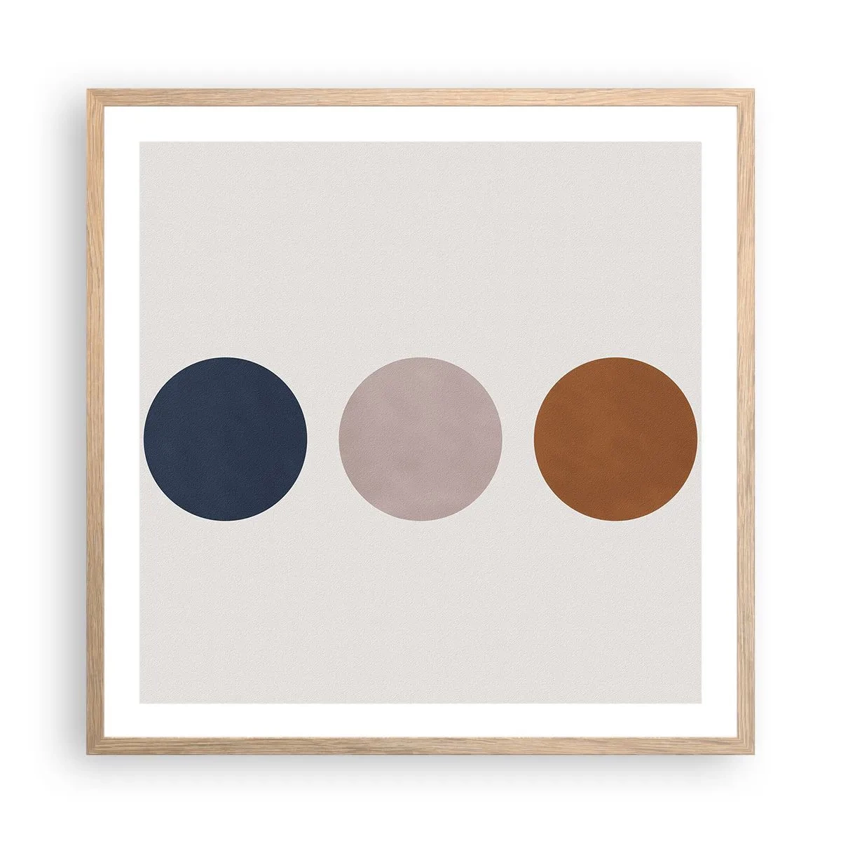 Poster in light oak frame - Symbol of Perfection - 60x60 cm