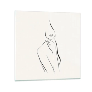 Glass picture - Wave of Melancholy - 40x40 cm