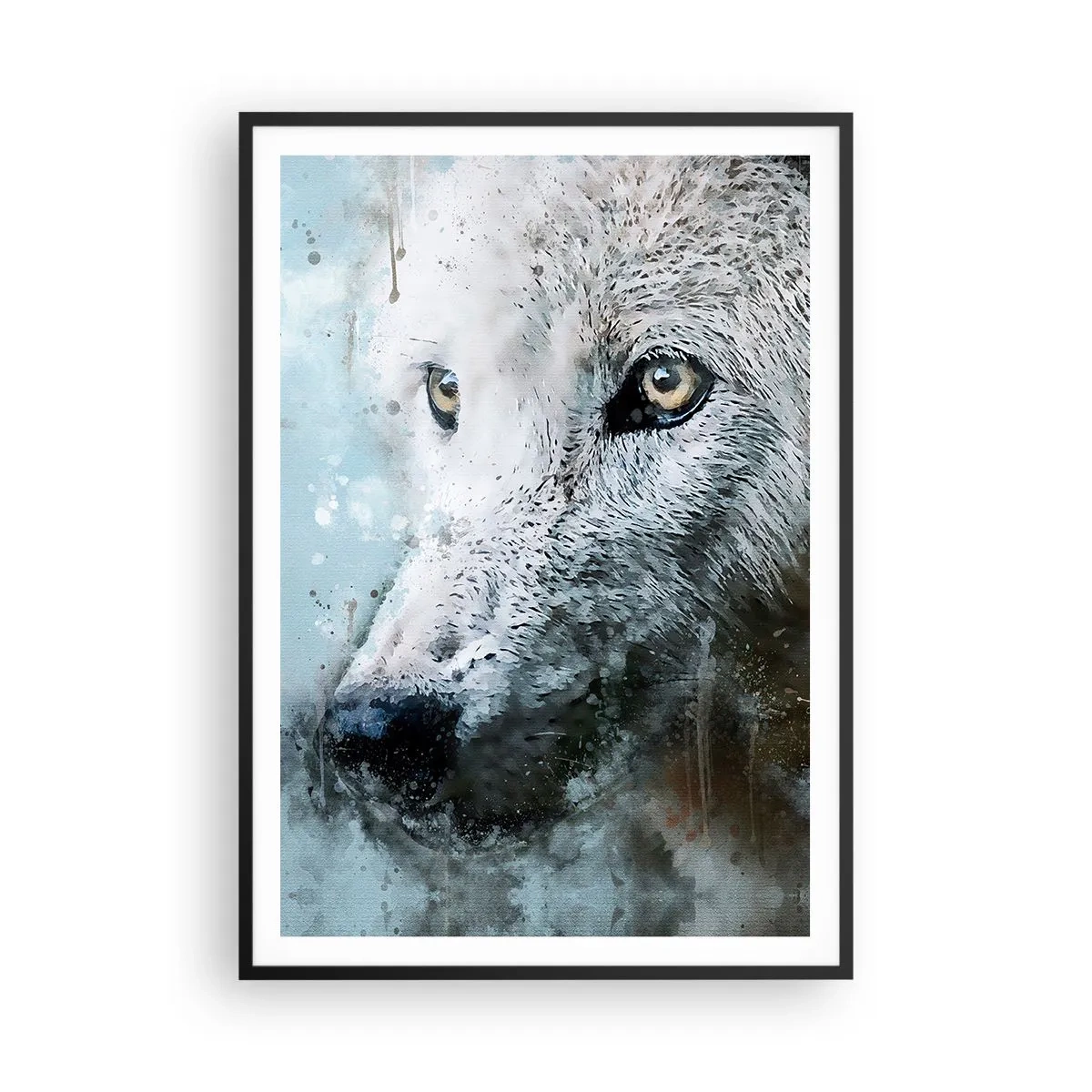 Poster in black frame - Meet Wolf Soul - 70x100 cm