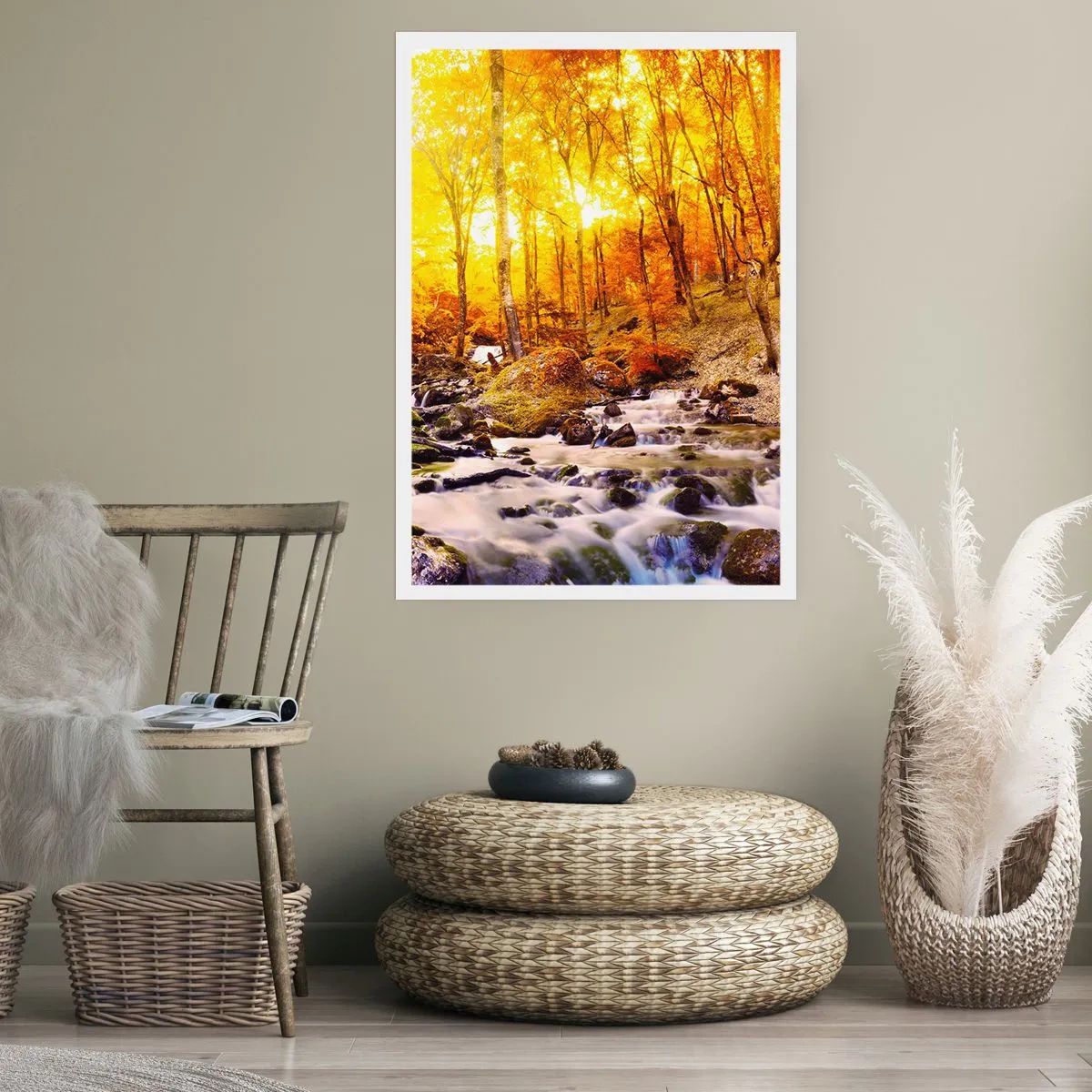 Poster - Stones Set in Gold and Platinum - 50x70 cm