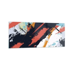 Glass picture - Dynamic Composition - 100x40 cm