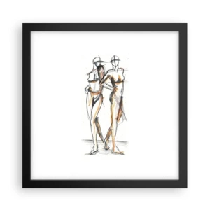 Poster in black frame - Study of Grace - 30x30 cm